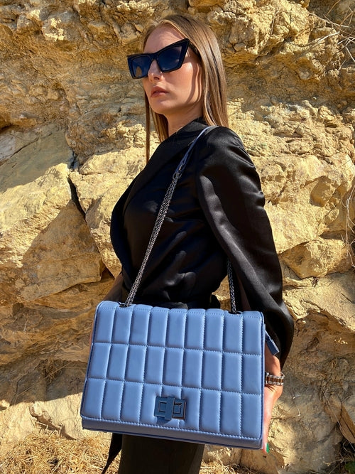 Väska - axelväska- Quilted Chain Strap Shoulder Bag