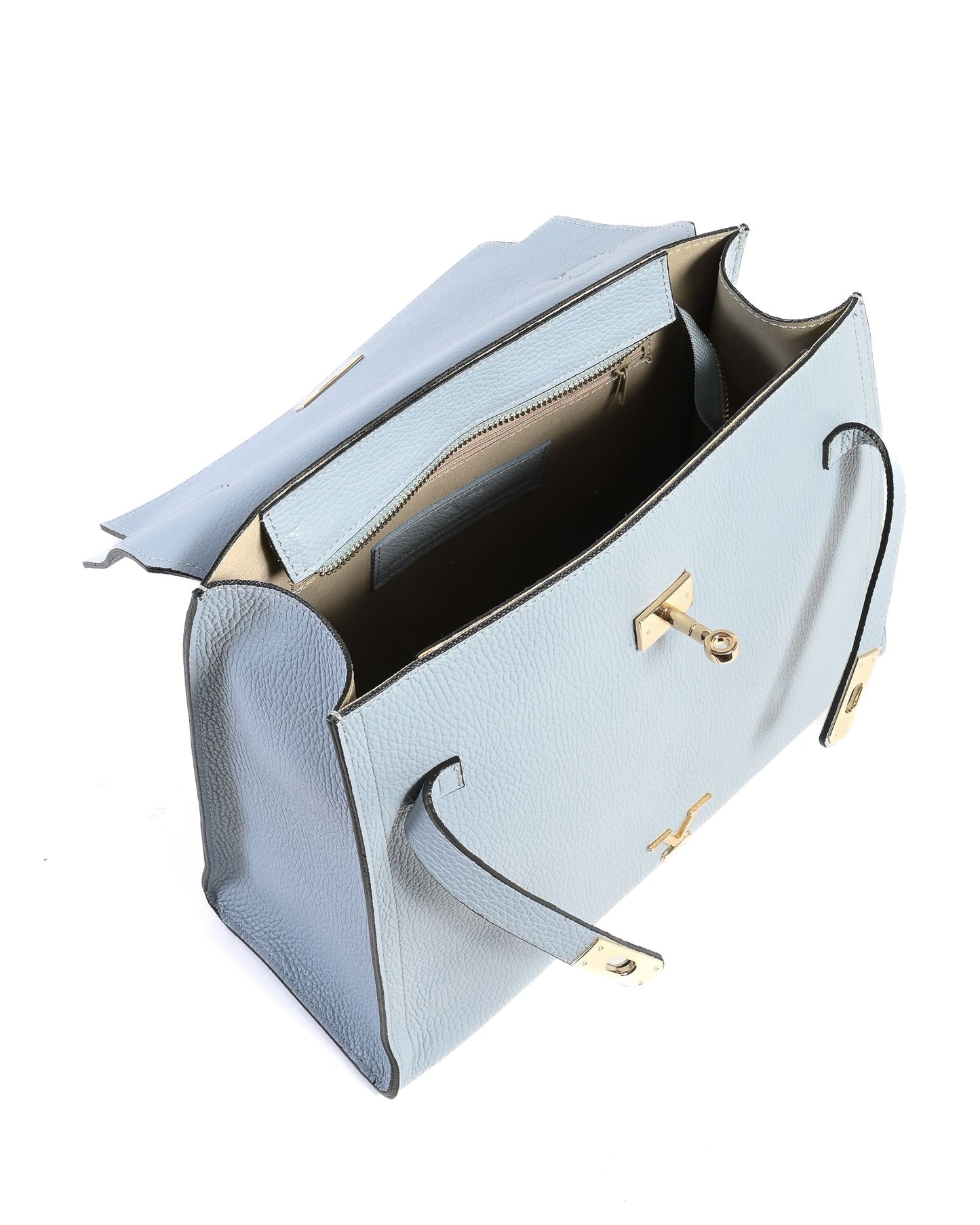 Väska ljusblå-  Italia Womens Handbag Light Blue DOLLARO AZZURRO