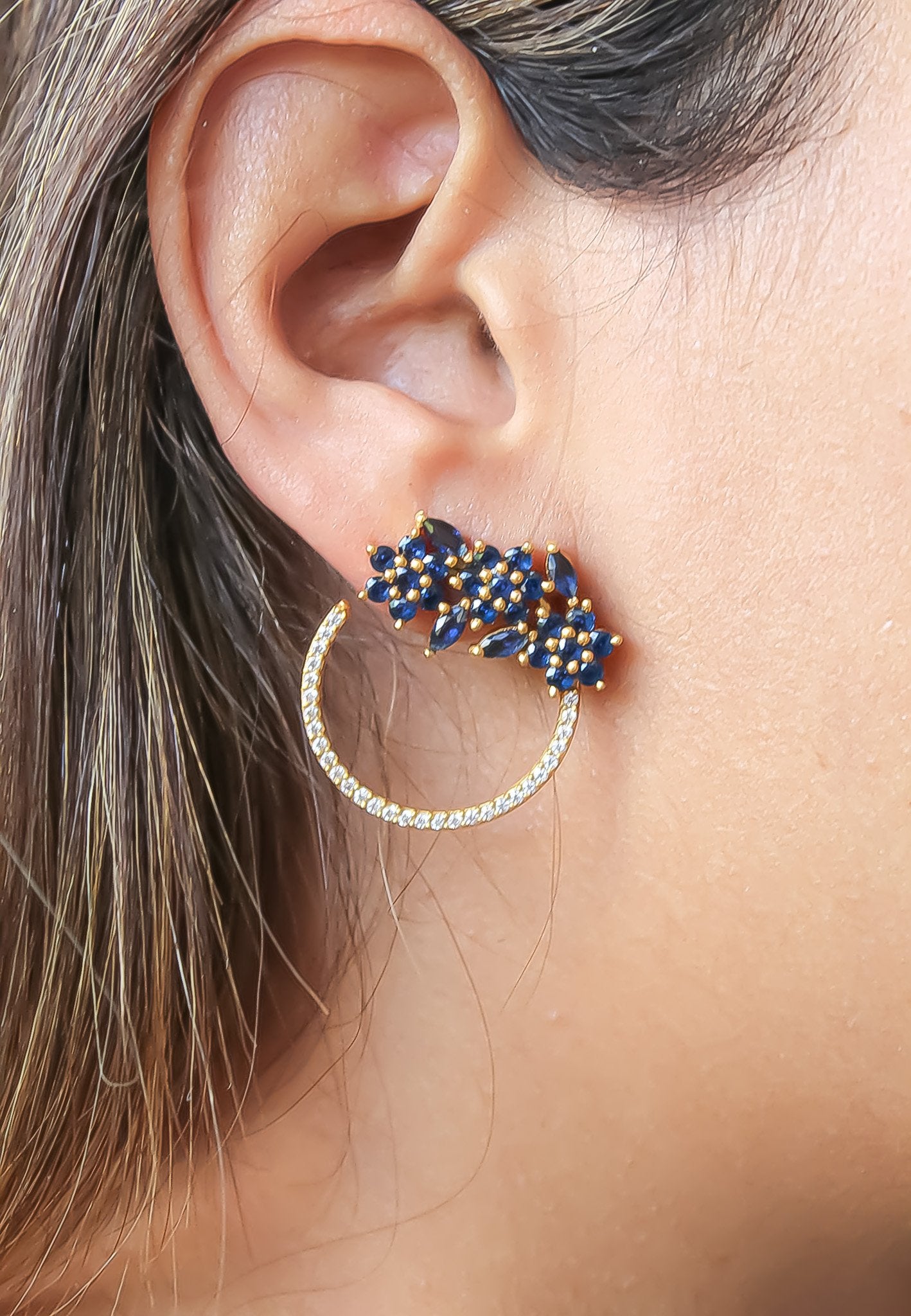 Öronhängen / Golden Salamander Earrings