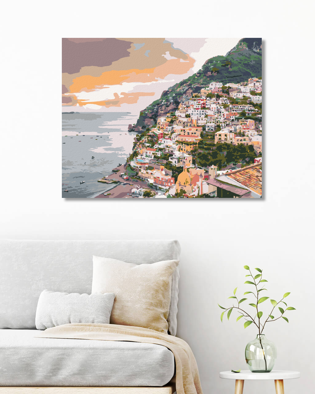 Måla själv efter numrering /Paint by Numbers - POSITANO, ITALY (TED DAVIS)