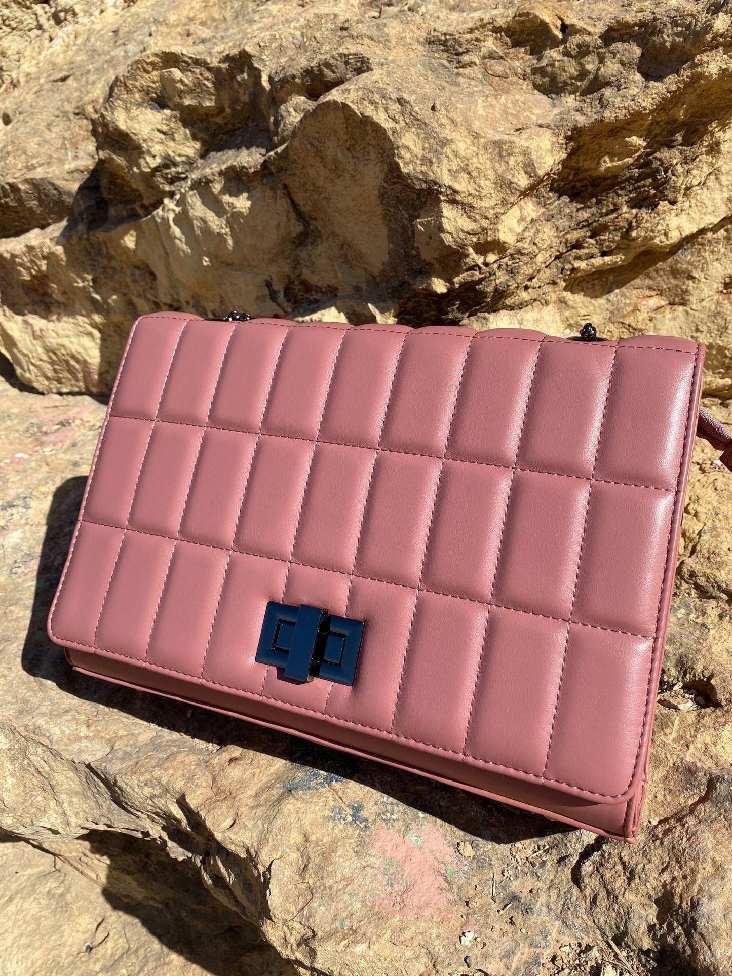 Väska - axelväska- Quilted Chain Strap Shoulder Bag