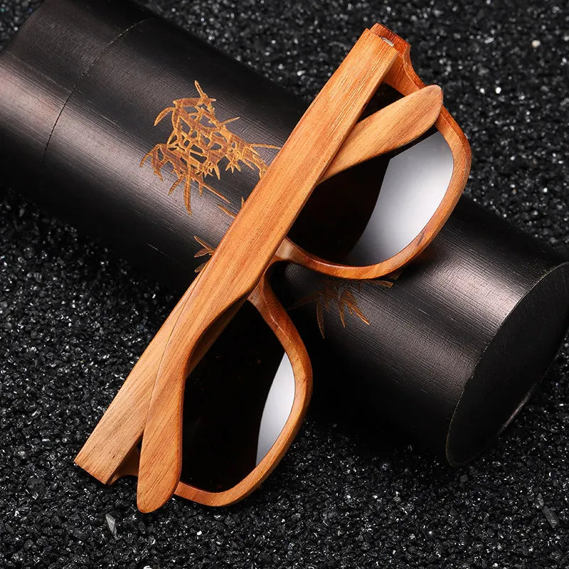 Solglasögon / GM Natural Wood Sunglasses Polarized Wooden Sunglasses UV400