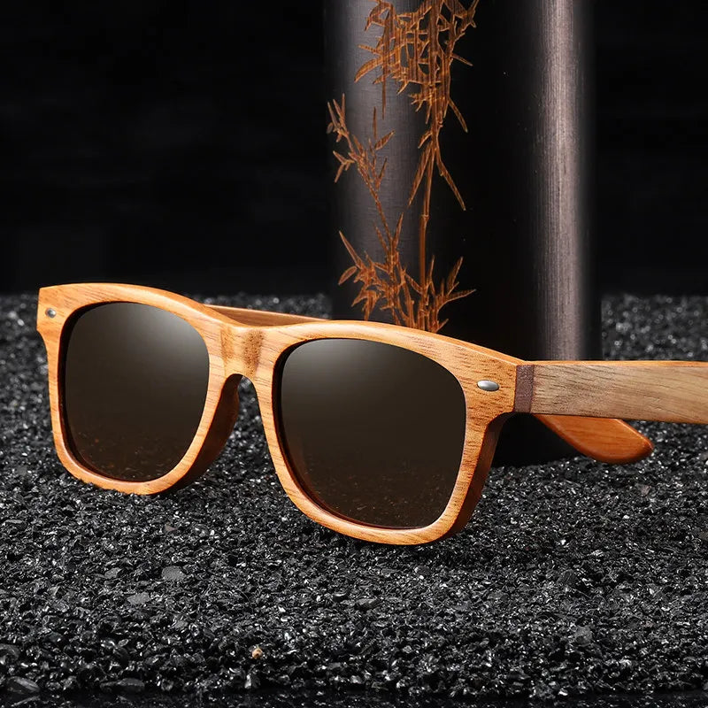 Solglasögon / GM Natural Wood Sunglasses Polarized Wooden Sunglasses UV400