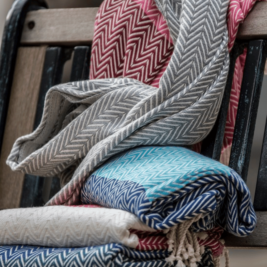 Handuk Hamam/ Beach Spa Turkish Hammam Towel Balik Blue/Turquoise