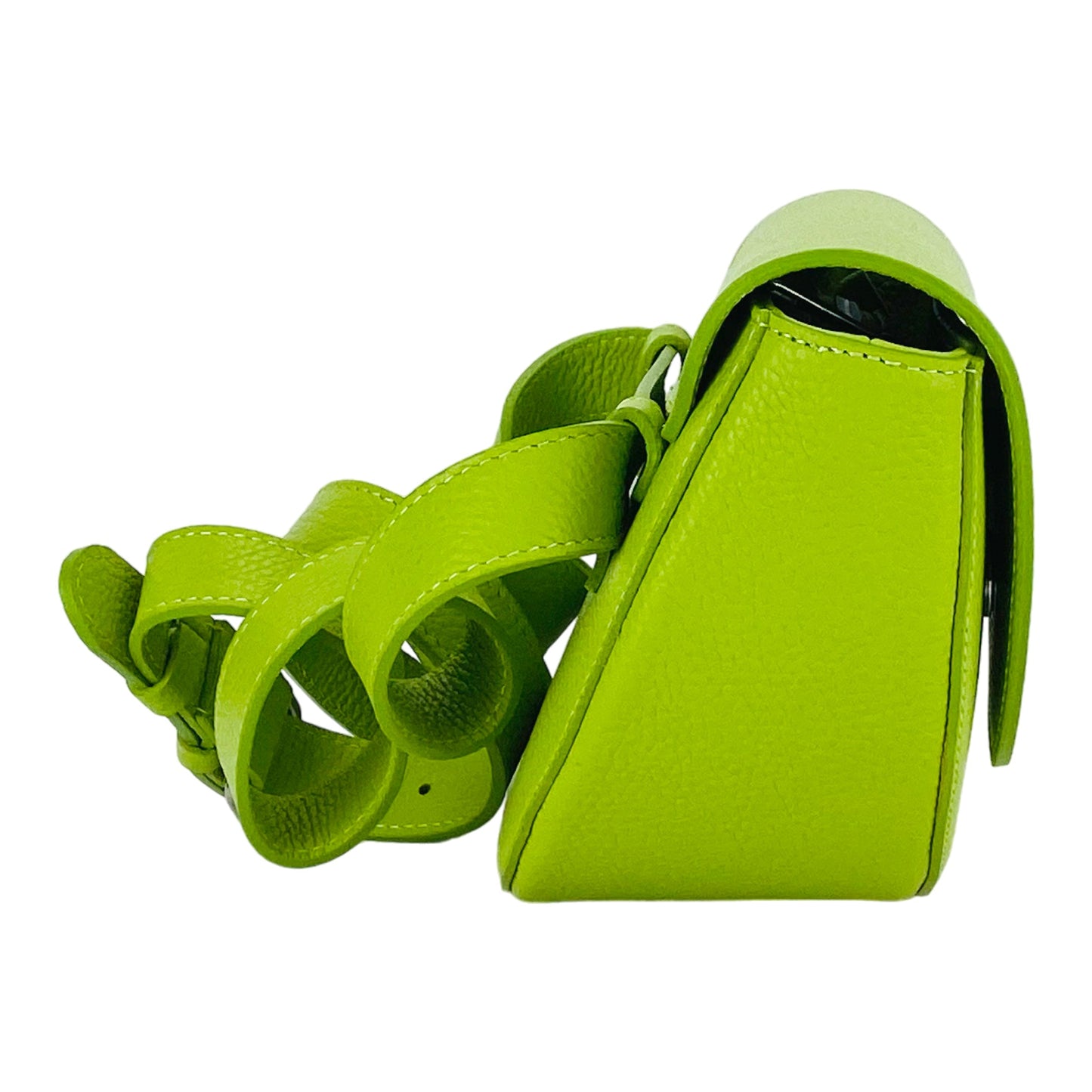 Väska / Grön väska / RB1027AD  | Borsa Donna a Bandoliera stondata in Vera Pelle Made in