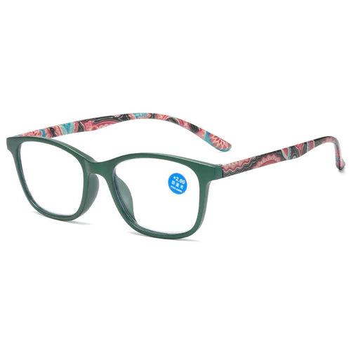 Läsglasögon dam / Fashion Women Reading Glasses Flower Print Resin Read Eyeglasses