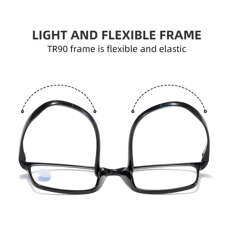 Läsglasögon / Ultralight TR90 Frame Anti Blue Light Reading Glasses Diopter +1.0