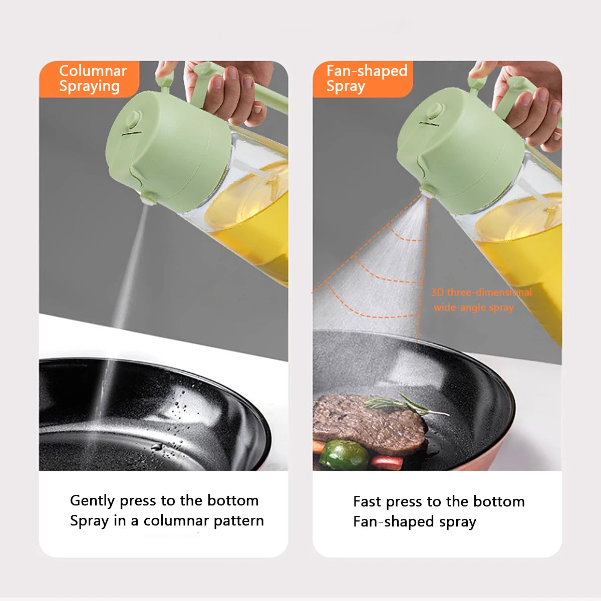 Matolja spray flaska / 2in1 470ml Spray Pour Spray Oil Sprayer Cooking Oil Cruet Oil