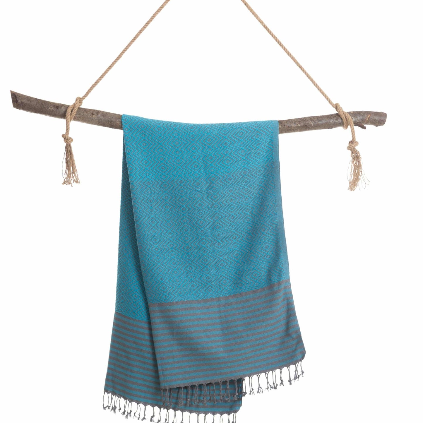Handduk Hamam / Beach Spa Turkish Hammam Towel Sahara Turquoise
