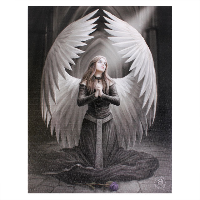 Canvas tavla - mini tavla-  19x25cm  Prayer For The Fallen by Anne Stokes